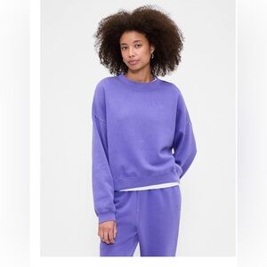 GAP-Crewneck Sweatshirt & jogger sweat pant SET (IRIS color) NEW & sold out
